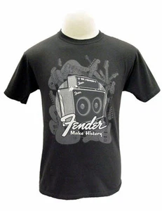 FENDER Instruments Amp LARGE Dark Grey Tee Shirt Telecaster - Picture 1 of 1