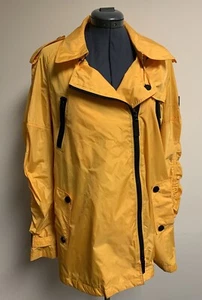 Burberry Sport London Yellow Nylon Windbreaker Rain Jacket Women’s Size US 14 - Picture 1 of 8