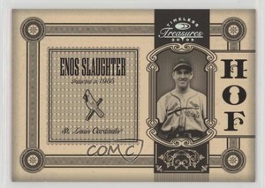 2005 Donruss Timeless Treasures Hall of Fame Silver /500 Enos Slaughter HOF