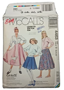McCalls 4463 Patrón de Falda Completa Nuevo Tamaño 8-12 Sobre Daños - Imagen 1 de 5