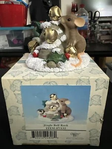Charming Tails JINGLE BELL ROCK 87/132 Mouse - Picture 1 of 2