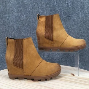 Sorel Boots Womens 7 Joan of Arctic II Wedge Chukka Yellow Ankle Top NL3022-224 - Picture 1 of 17
