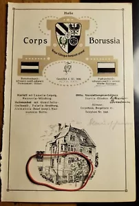 Cuerpo Borussia Hall - Escudo de armas Círculo Casa - alrededor de 1910 - Pizarra / Studentika - Imagen 1 de 1