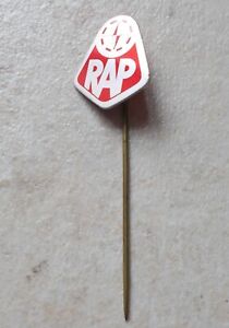 RAP Netherlands Bicycle bike hat pin lapel tie tac hatpin pins 1960 metal red