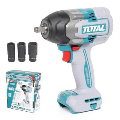 Total Li-Ion 20V Cordless Impact Wrench Brushless 850Nm 1/2" Square (No Battery) - Image 1 of 4