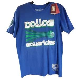 Neu Mitchell & Ness Dallas Mavericks blaues T-Shirt Gr. Medium - Bild 1 von 6