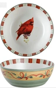 Wintergruß Alltag Kardinal Ersatz Müsli Suppe Salat Schüssel 6,75" Lenox EUC - Bild 1 von 17