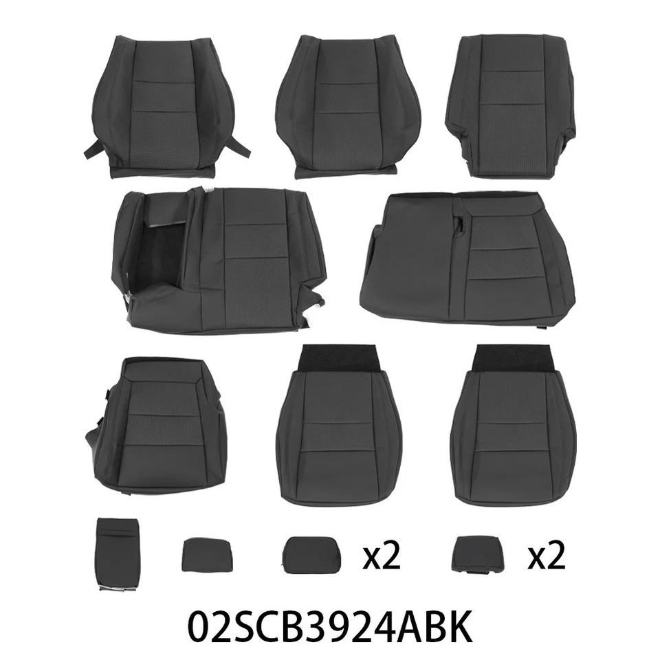 Waterproof Seat Covers Full Set Fit For 2011-2019 Jeep Grand Cherokee 4-Door Foto 1 de 1