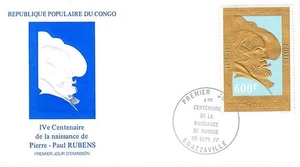 Congo 1977 painter RUBENS SC#418 FDC PAINTINGS, ART - Picture 1 of 1