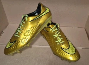NIKE HYPERVENOM PHATAL FG NEYMAR SOCCER CLEATS GOLD Men's size 7 USED CONDITION - Picture 1 of 10