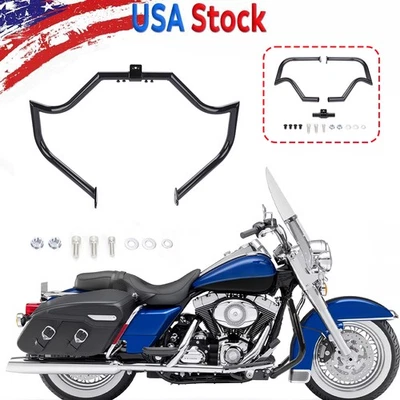 Detachable Front Engine Guard Crash Bar For Harley Electra Glide Road King 97-08 Foto 1 de 4