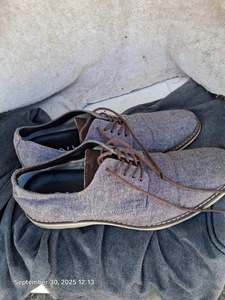 Zapatos de vestir The Rail Denim para hombre talla 9 grises cómodos con cordones talla 42 EUR - Imagen 1 de 7