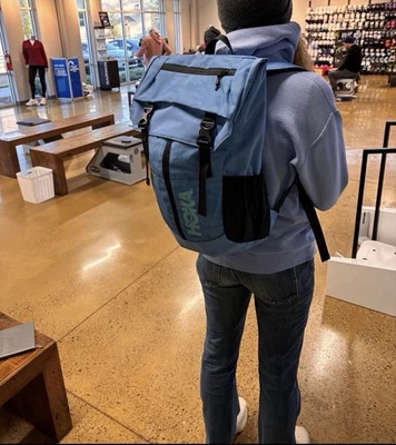 Mochila Hoka One cor azul turquesa bloqueada corrida caminhada bolsa de viagem - Imagem 1 de 3