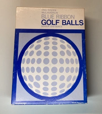 Pelotas de golf One Dozen McLaughlin cinta azul años 60-70 Foto 1 de 4