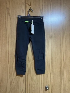 NWT Stella McCartney Kids 6 Black Fleece Lined Sweatpants - Picture 1 of 6