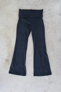 Art Class NWT Black Foldover Flare Leg Stretchy Pants Girls Size Large 10/12 - Picture 1 of 3