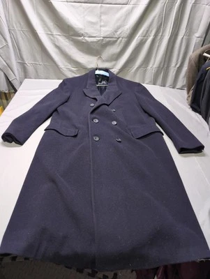 Vintage Hammersley Overcoat Mens Large Double Breasted Wool Made England 90s - Image 1 of 4