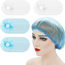 200 Pezzi Cuffie Doccia Monouso Cuffie da Capelli in Plastica Trasparenti