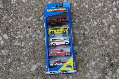 Hot Wheels Fire Fighting Gift 5-Pack 1997 - Image 1 of 3