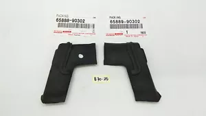 Toyota Land Cruiser FJ40 1976-84 Pair Front Door Corner Seal Rubber Trim DRL NOS - Bild 1 von 5