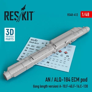 Reskit RS48-0412 1:48 AN / ALQ-184 ECM Pod (Long Length Version) A-10 F-4G F-16 - Bild 1 von 1