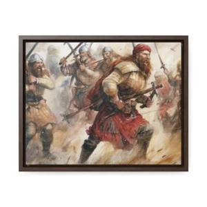 Schottische Krieger in der Schlacht, in Aquarellen - Bild 1 von 9