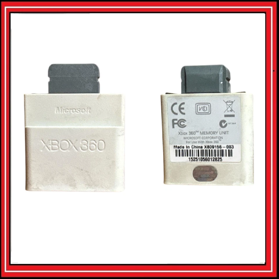 Scheda di Memoria Memory Card 64 MB per Microsoft Xbox 360 Originale Bianca - Immagine 1 di 1