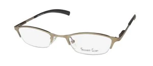 NEU SMARTCLIP 606 BRILLENGESTELL BRAUN AGOLD HALBRAND RECHTECKIG METALL & - Bild 1 von 9