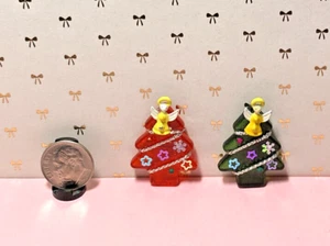 Dollhouse Miniature Acrylic Christmas Tree - Approx. 1-1/4" Tall - 3/8" Thick - Picture 1 of 3