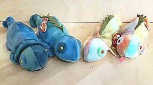 Vintage Beanie Babies 3 UNIQUE VERSIONS OF IGGY and 1 RAINBOW - mixed up colors! - Picture 1 of 5