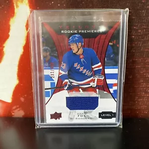 2019-20 Upper Deck Trilogy Premiers ADAM FOX Rookie Jersey Level 1 - LTD 232/499 - Picture 1 of 1