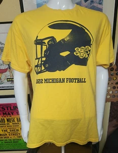 Michigan Wolverines Football 2022 Schedule T Shirt XL Winged Helmet - Picture 1 of 3