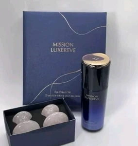 Avon Mission Luxereve Eye Cream Set w/Rose Quartz Massagers  New Sealed - Picture 1 of 2