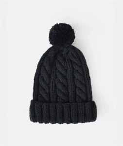 Unisex Invierno Cálido Grueso Cable Tejido Barra Sombrero con Pom... - Imagen 1 de 7