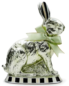 Mackenzie Childs 9" Calico Foil Small Bunny  NEW in BOX - Picture 1 of 16