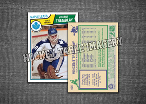 Custom Hockey Card - 1983-84 - #425 Vincent Tremblay - OPC O-Pee-Chee alike