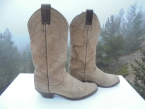 Justin L4714 Damen 13" Westernstiefel - Gr. 7 B - weiches Leder beige - Bild 1 von 6