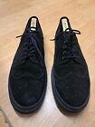 DRAKE'S CREEPERS CHUKKA SUEDE SHOES UK 9.5 FRED PERRY BOOTS BLACK CREPE LONDON