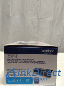 Genuine Brother TN433C TN-433C Toner Cartridge Cyan L8260CDW L8360CDW L8360CDWT - Picture 1 of 9