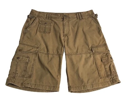 Old Navy Shorts Mens 36 Brown Cargo Pocket Utility Cotton Outdoor Skater Baggy - Image 1 of 4