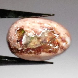 ÓPALO DE FUEGO MEXICANO EN MATRIZ 17 x 12 MM CABUJÓN OVALADO TODO NATURAL F-1244 - Imagen 1 de 1