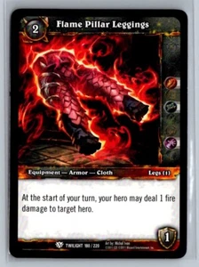 2011 World of Warcraft TCG: Twilight the Dragons Flame Pillar Leggings #180 - Picture 1 of 2