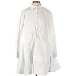 Elizabeth and James Textile White Tiered Waist Tie Mini Dress size Small - Picture 1 of 10