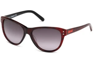 Just Cavalli JC497S 05B Black & Red Round Cat Eye Sunglasses Frame 56-15-135 - Picture 1 of 3