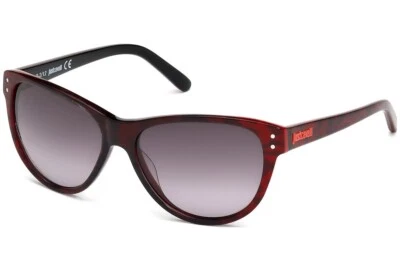 Just Cavalli JC497S 05B Black & Red Round Cat Eye Sunglasses Frame 56-15-135 - Image 1 of 3