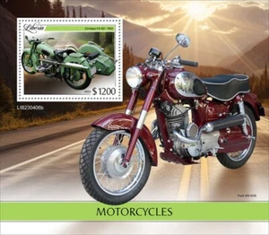 Liberia - Motocicletas 2023, Zundapp KS 601 - Hoja de recuerdo de sello - LIB230406b - Imagen 1 de 1
