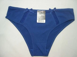 Bragas Bikini Personalizadas Poli + Algodón Grandes Lg Rojo Blanco Negro Azul o Amarillo - Imagen 1 de 16