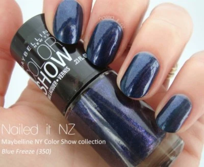 Maybelline Color Show Nail Lacquer Polish BLUE FREEZE 350 0.23 oz - Image 1 of 4