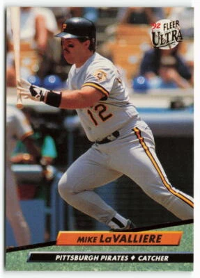 1992 Mike LaValliere Fleer Ultra - Pittsburgh Pirates - Image 1 of 2