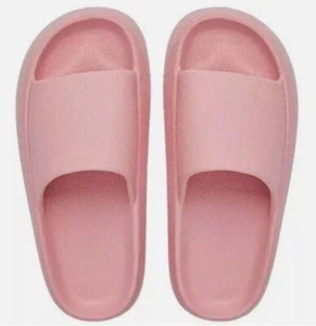 WOMEN Soft Thick Sole Anti-slip Bathroom Non-slip Shower Slippers COLOR PINK - Picture 1 of 3